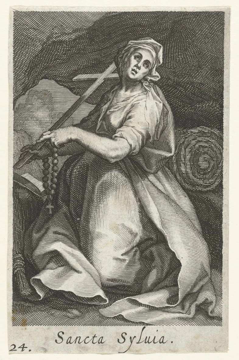 Santa Silvia di Roma come eremita - Rijks Museum, Amsterdam
